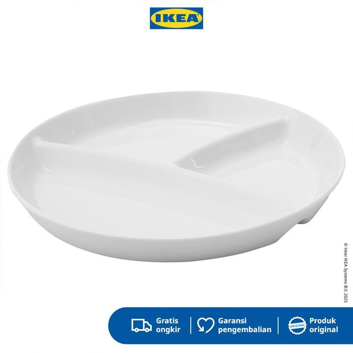 nwmi- Ikea Uppvispad Piring Makan Putih 22Cm Kitchenware