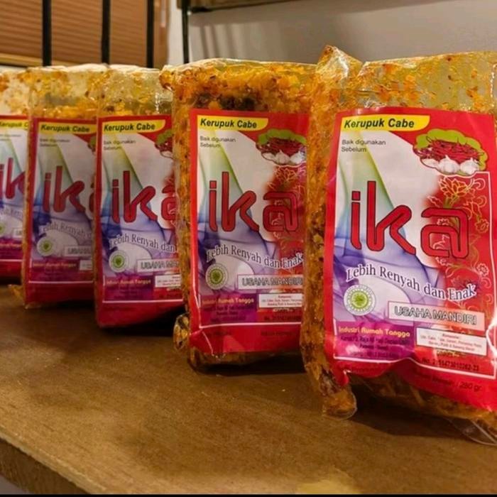 Kerupuk Cabe Ika Dumai / Keripik Ubi Pedas / Keripik Cemilan Enak Singkong