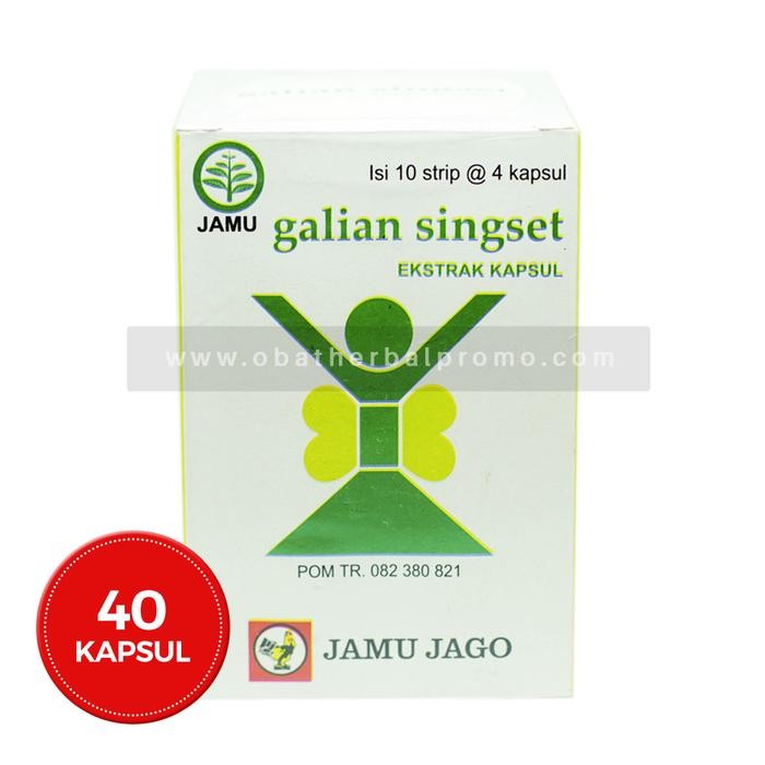 eoug- Jamu Jago Galian Singset 40 Kapsul Obat Pelangsing Dan Diet Alami