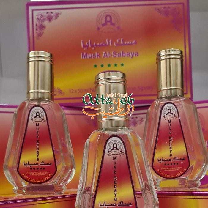 ZiZa- Ahlan Perfum Arab Sabaya 50Ml Spray Eau De Parfume Musk Sabaya Original High Quality
