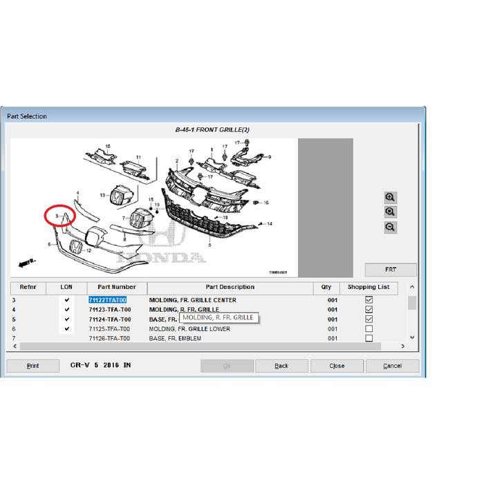 Limited Grill Hitam Crv Gen 4 Grill Crv 2016 Original Terlariss 