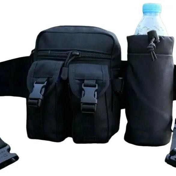 Tas Pinggang Dengan Tempat Botol Minum-Tas Tactical-Tas Outdoor-Tas Hp Pasti Ori