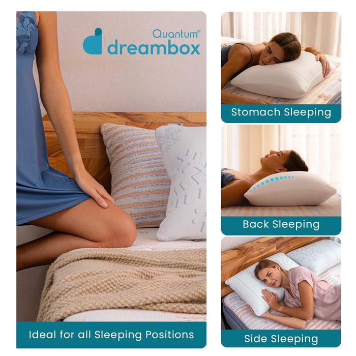 Quantum Dreambox Cooling Pillow Bantal Dingin Dual Comfort