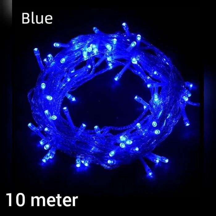 LAMPU TUMBLER LED BLUE - LAMPU NATAL BIRU - LAMPU HIAS WARNA BIRU