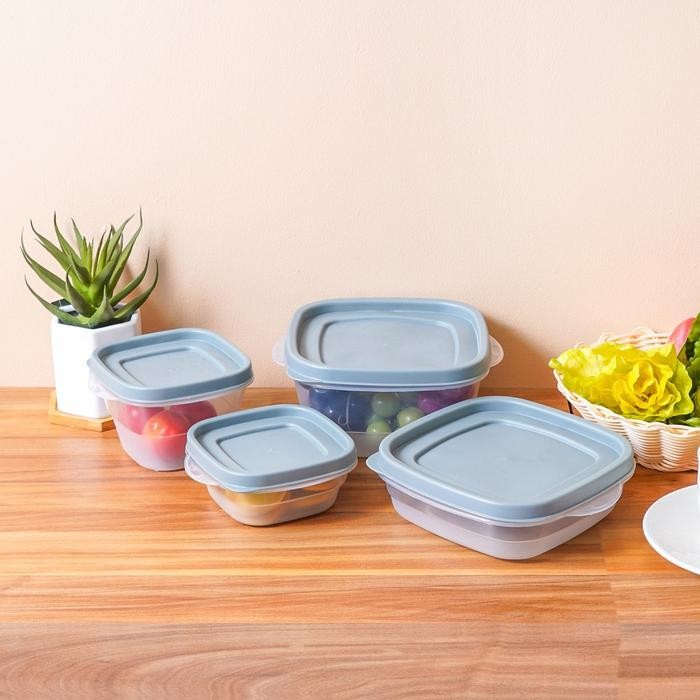 RRShop- Informa Appetite Set 11 Pcs Videl Wadah Makanan - Abu-Abu Food Container Kotak Makan