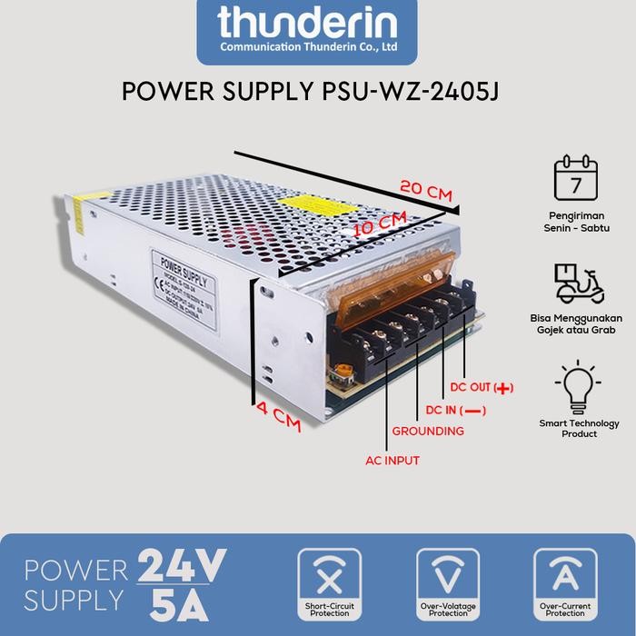 POWER SUPPLY PSU 24V 5A High Quality, 24V 5A SWITCHING