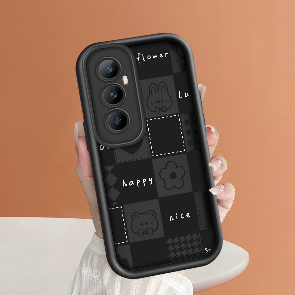 Casing Hp Untuk Realme C65 Phone Kesing Softcase Hewan Catur Case DLJ C8 5429 Garis