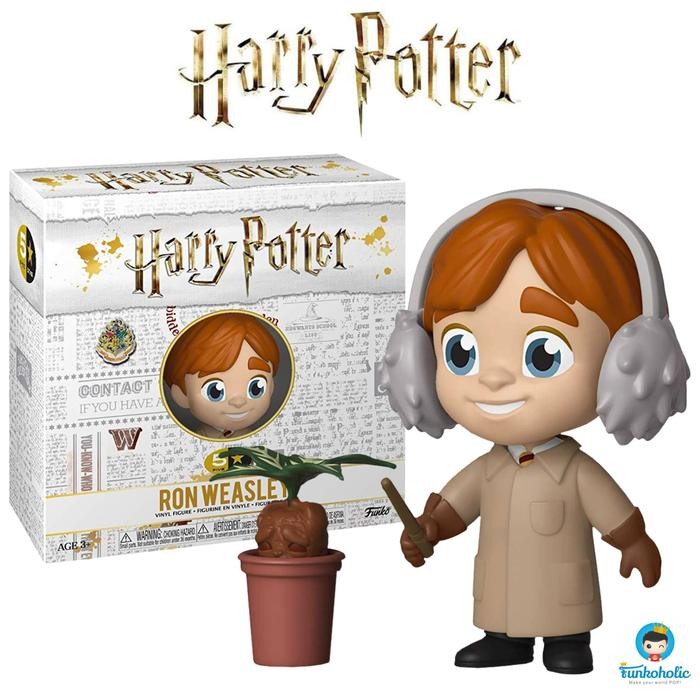 Funko 5 Star Harry Potter - Ron Weasley (Herbology) with Mandrake