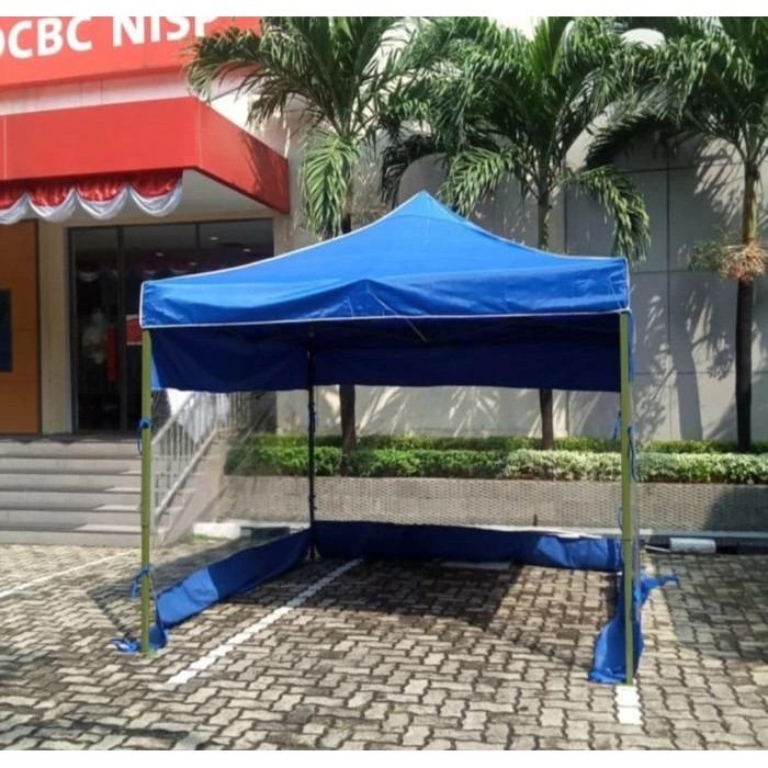 Tenda Lipat super premium, uk 3X4.5 ketebalan besi 1,4 dinding 3 sisi
