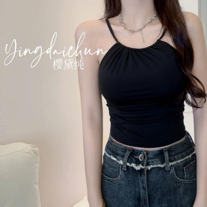 Premium Tanktop Bra Tali - Tanktop Cup Bra Premium Terbaru -Tangtop Tali Spagetti Original