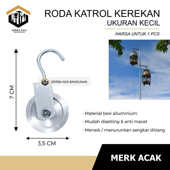 Katrol Roda Kecil Mini Kerekan Sangkar Burung Perkutut Bendera Terpercaya