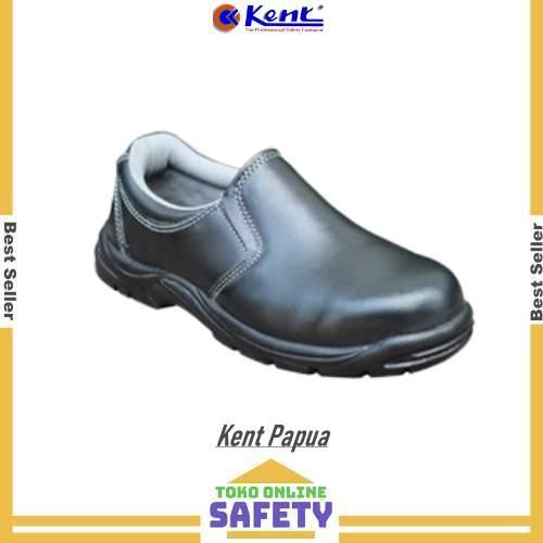 Sepatu Safety Kent Papua / Sepatu Safety Pria Kent Papua Black Shoes Terjamin