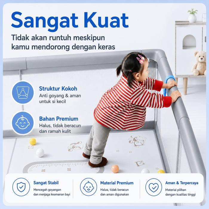 Promo [Ready] Pagar Bayi Pagar Mainan Anak Playground Anak Pagar Bayi Pagar Mainan Bayi Pembatas
