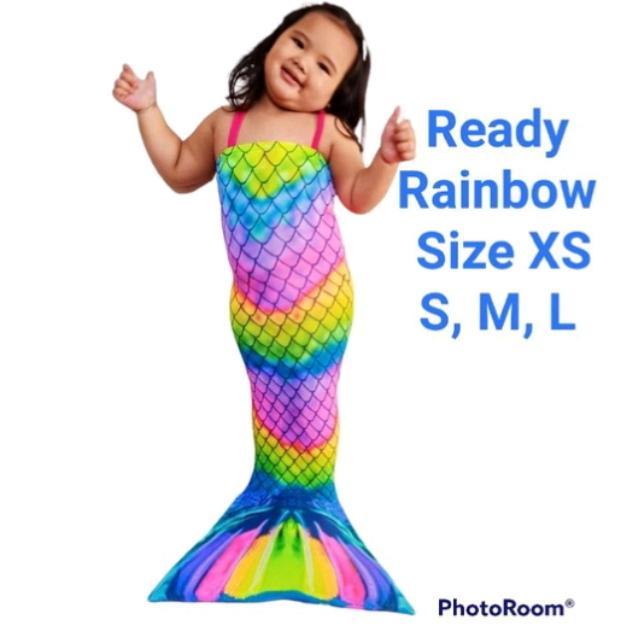 Renang Mermaid Anak Baju Renang Mermaid Anak Rainbow / Mermaid Anak / Kostum Putri Duyung Anak / Kos