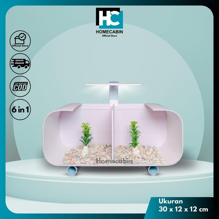 aquarium akrilik full set / aquarium cupang /aquarium mini