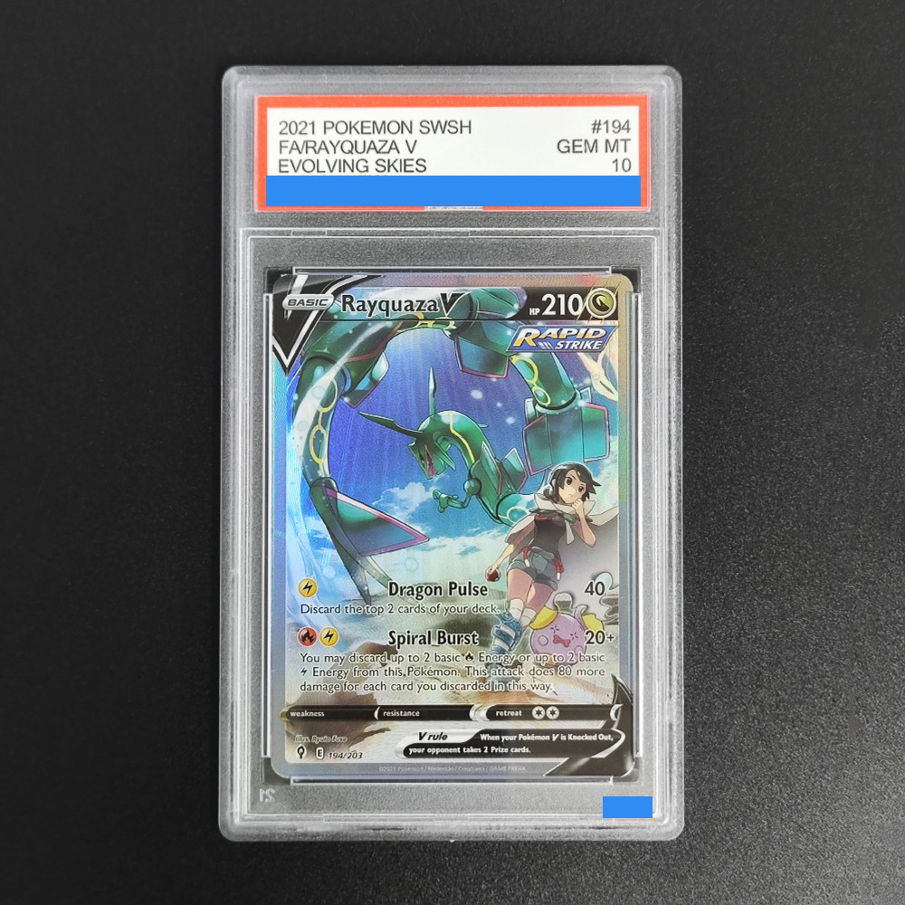 DIY PTCG POKEMON Giratina Charizard Dragonite Rayquaza Aerodactyl V Authentication Grade GEM MT 10