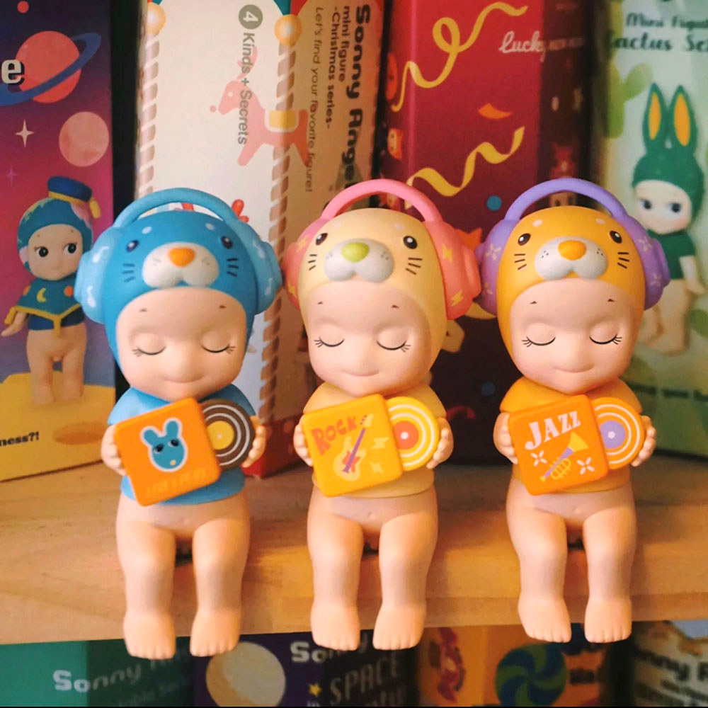 Sonny Angel Blind Box Toys Love The Music Series Anime Mini Action Figure Cute Doll Ornament