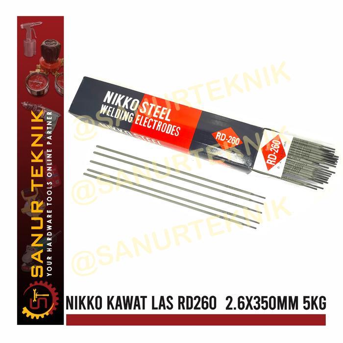 "New" NIKKO STEEL Kawat Las RD 260 RD260 2.6mm 2.6 mm (5 KG)