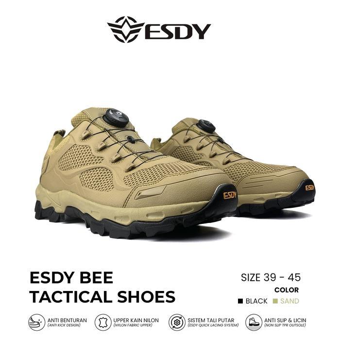 Sepatu Tali Putar/Sepatu Putar Esdy Bee 4Inc/Sepatu Hiking Outdoor/Sepatu Tactical Putar Gunung Pria