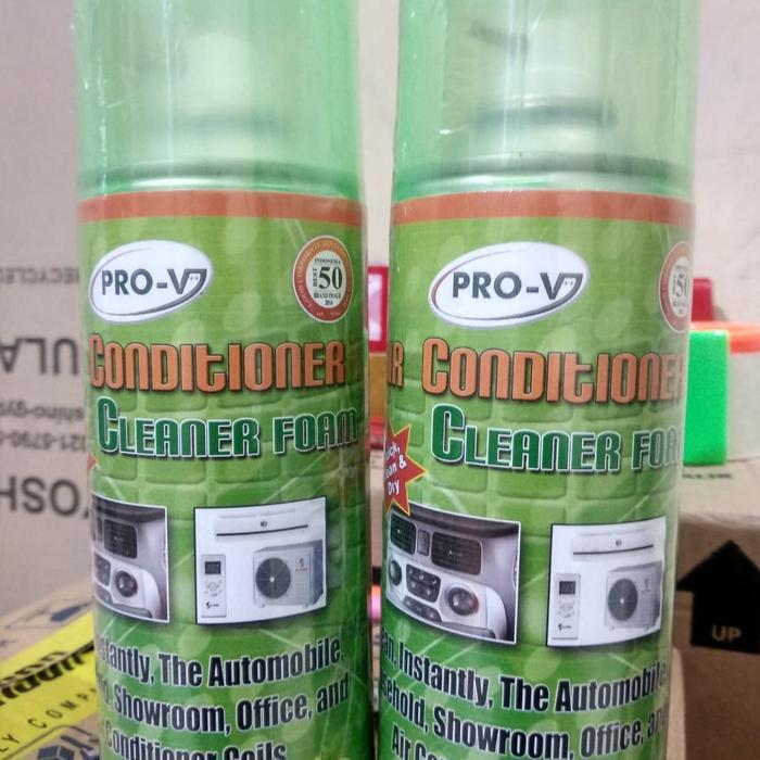 AC CLEANER CONDITIONER PRO V 400ML,FOAM PEMBERSIH KISI KISI AC.