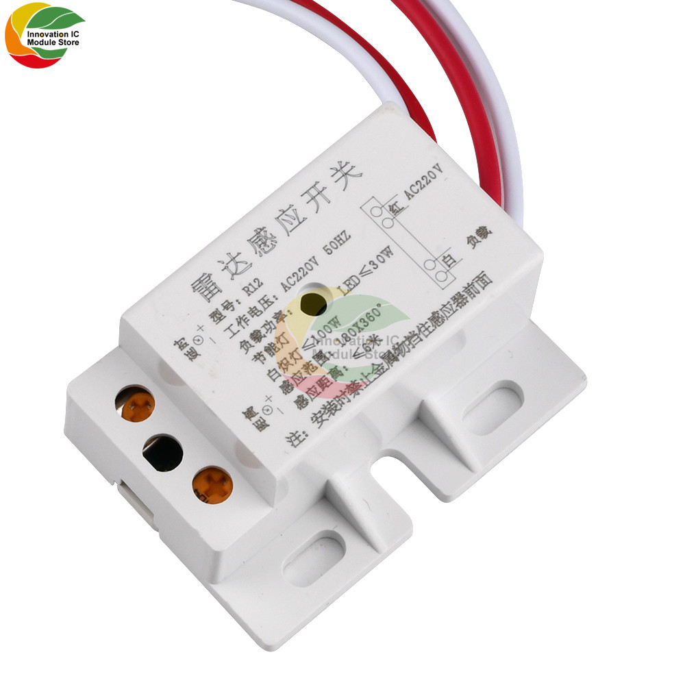 AC 220V PIR Motion Sensor Switch Microwave Radar Sensor Light Switch Automatic IR Infrared Human