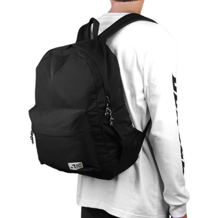 Eiger Adventure - Tas Ransel Sekolah Laptop 14Inch Backpack Anti Air Punggung Pria Wanita Hitam
