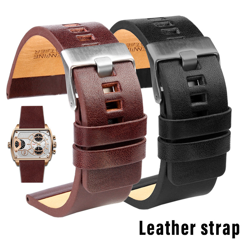 22/24/26/28/30/32mm For diesel Genuine Leather Strap Bracelet DZ7311 DZ7332 DZ7314 DZ1405 DZ4323