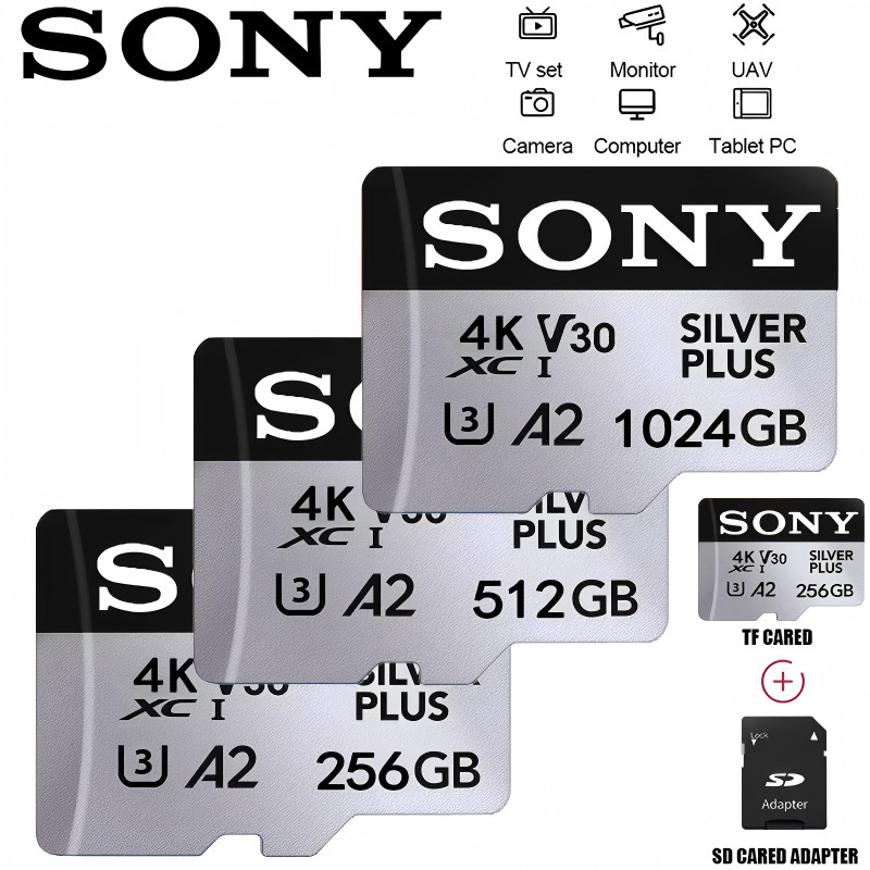 Sony Memory Card 1024GB 512GB 256GB 128GB TF micro sd card Class V30 UHS-1 flash card Memory Microsd