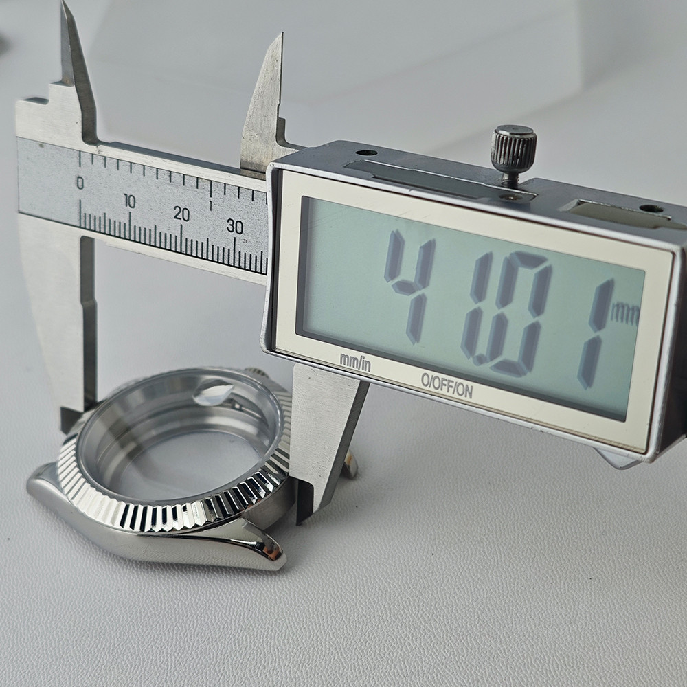 NH35 Case 36mm/41mm silvery/Gold Luxury Men's Steel Case Fit NH35 NH36 Movement Case Sapphire Glass