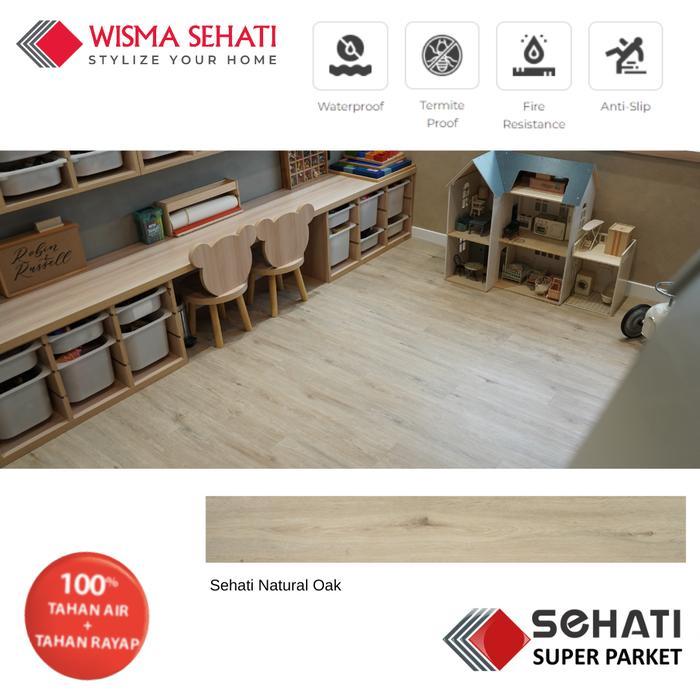 Sehati Super Parket Premium Flooring Lantai Kayu / Spc / Vinyl 8007 Diskon Sale
