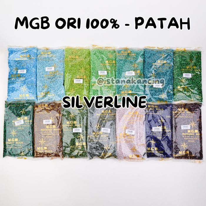 Payet MGB Silverline ORI Patah Bambu 1/2PON Payet Mote Manik Jepang Asli Matsuno Glass Beads Grosir