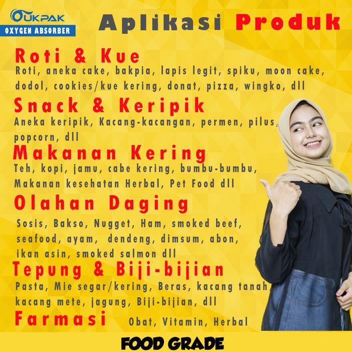 

Mamiseler45 - Oukpak 100Cc Oxygen Absorber Pengawet Makanan Food Grade