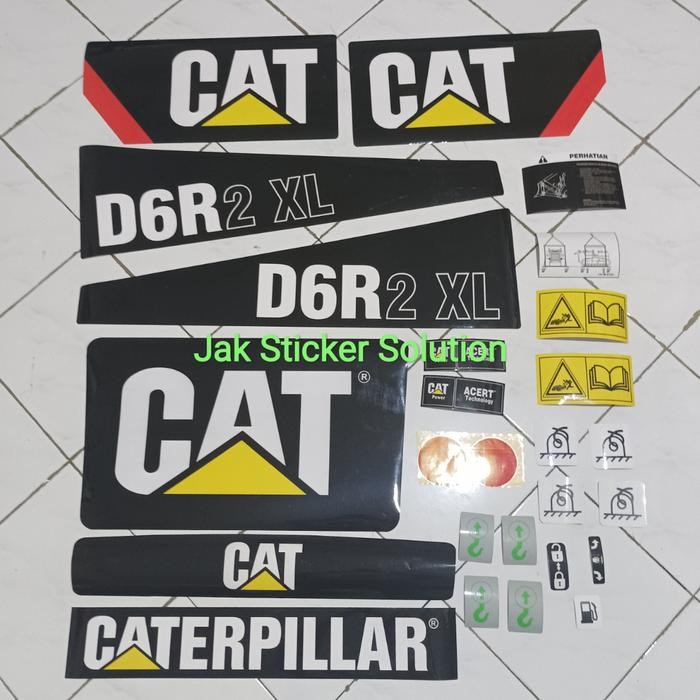 Stiker Cat D6R2 Xl Sticker Dozer Caterpillar