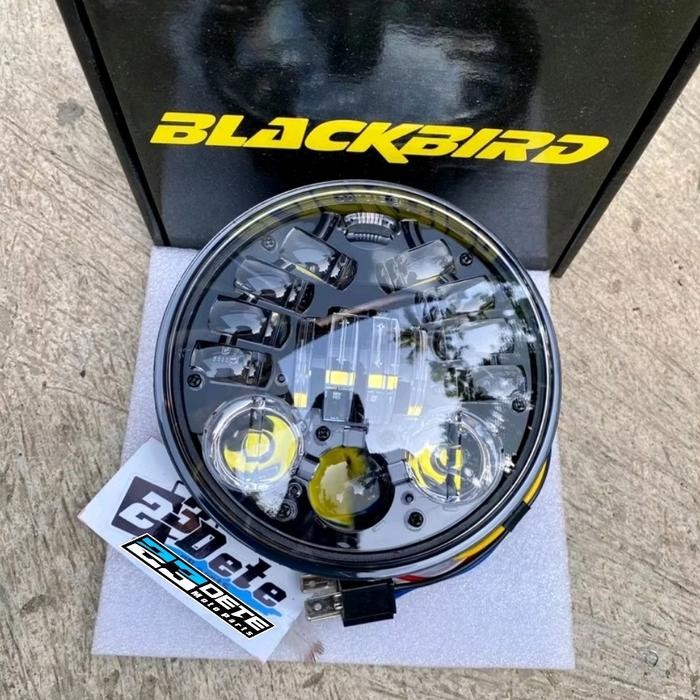 Daymaker 5.75 Inch16 Led 16Led Dus Hitam Blackbird