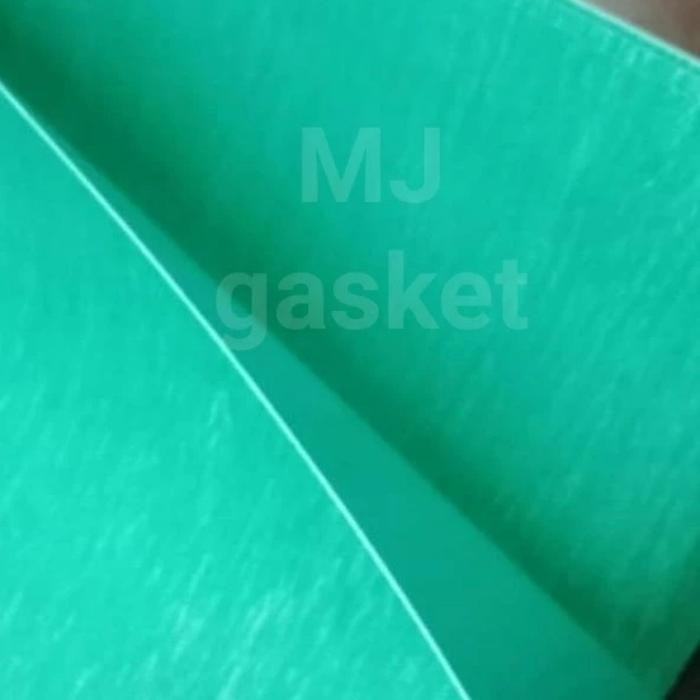 gasket hijau lembaran / gasket lembaran non asbestos tebal 3mm 50cm x 50cm