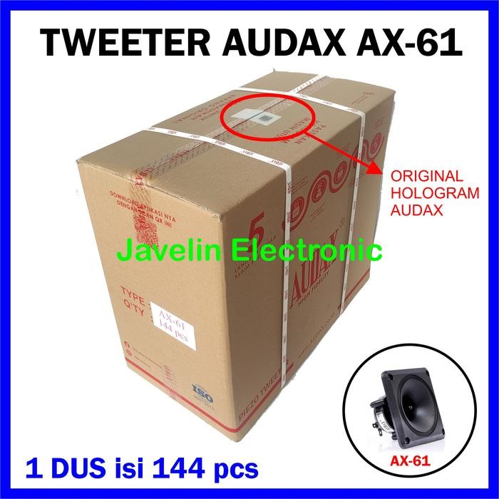 Grosir 1 dus Tweeter Audax AX 61 / AX61 isi 144 pcs Walet
