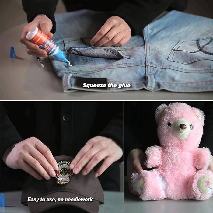 

CAIRAN LIQUID LEM PEREKAT KHUSUS KAIN KULIT SEW GLUE REPAIR KIT 60ML