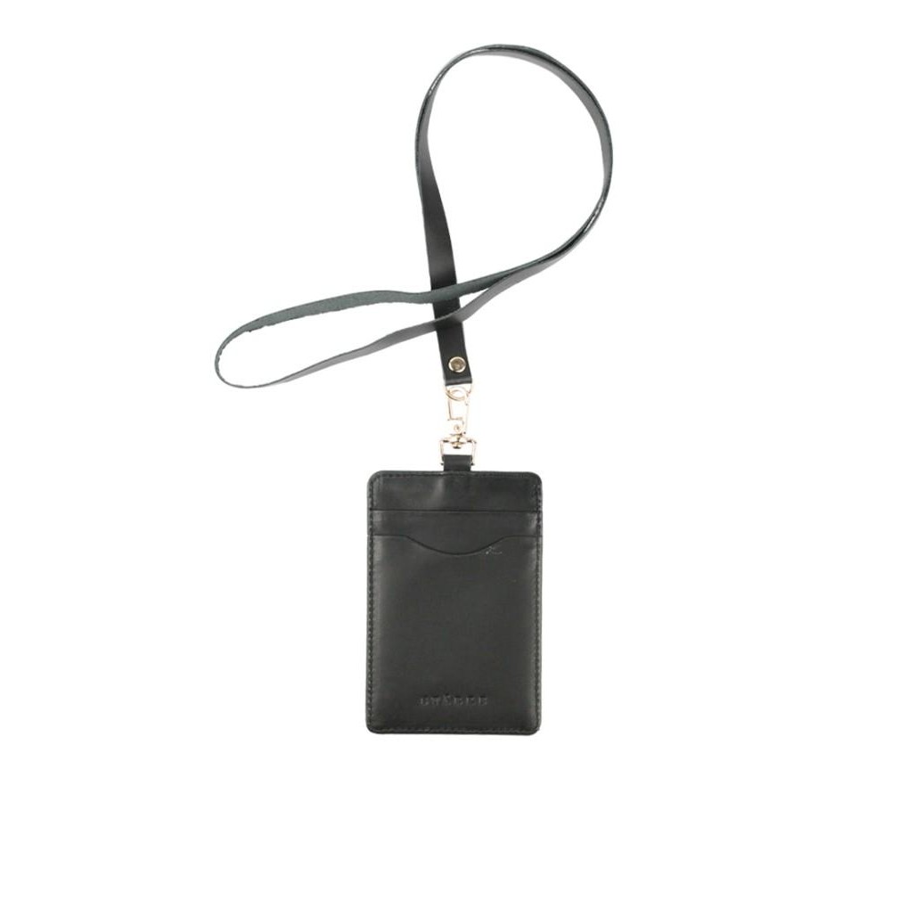 

ID Card Holder Kulit Lanyard Kulit Name Tag Kulit Hustle Hog Black paling