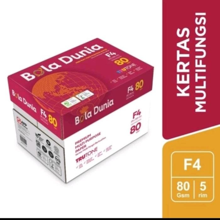 

NEW PRODUK KERTAS HVS BOLA DUNIA F 4 80 GSM / ISI 500 LEMBAR / 1 RIM WARUNG ARA67