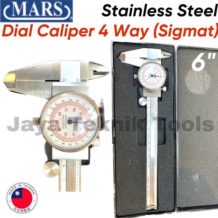 Sigmat Dial Caliper Skekmat 6" Mars Taiwan