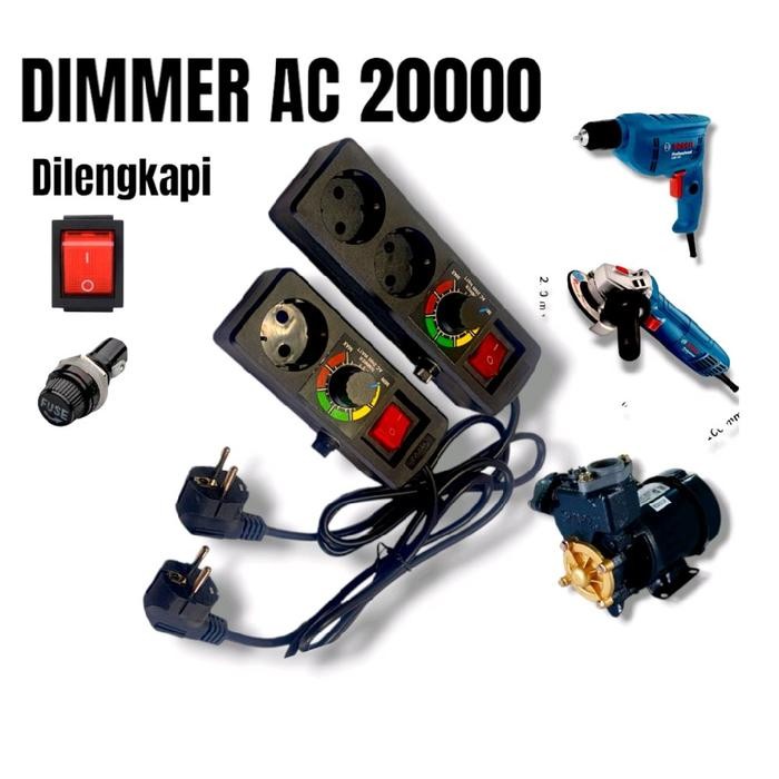 PENGATUR KECEPATAN GERINDA DIMMER 2000W 2000 WAT DIMMER AC 2000W / SCR 2000 WATT / PENGATUR