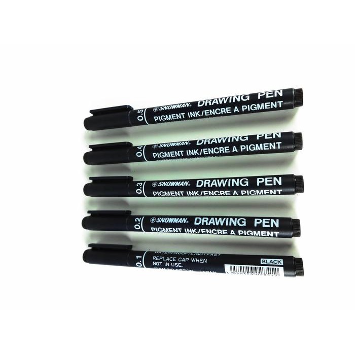 Pulpen Snowman Drawing Pen 0.3,Snowman 700 Drawing Pen 0.3