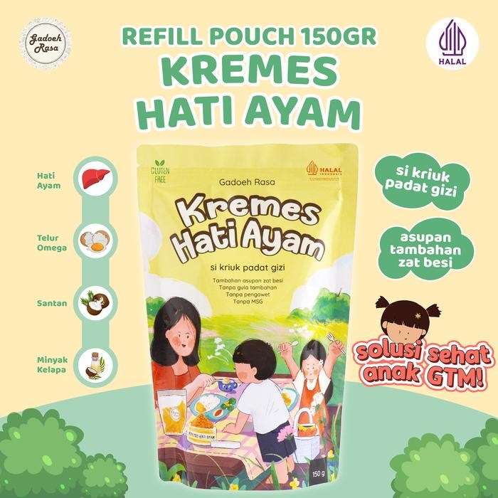 

Pilihan- Kremes Hati Ayam Premium Kemasan RefillPouch Food