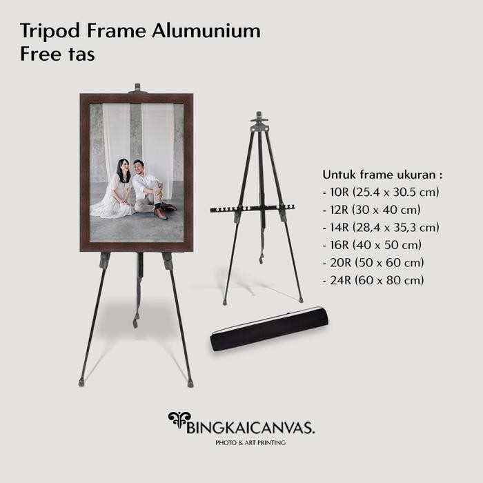 

Pilihan- Tripod Stand Frame (Lanscape/Potrait) Tripod Foto Wedding, Tripod Kanvas Lukis Besi
