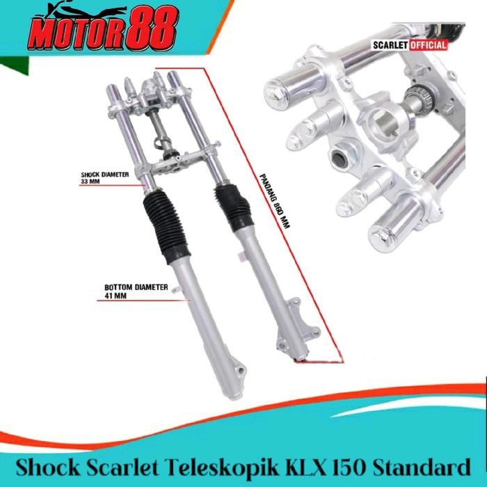 Shock Usd Upside Down Teleskopik KLX 150 " Original Scarlet "