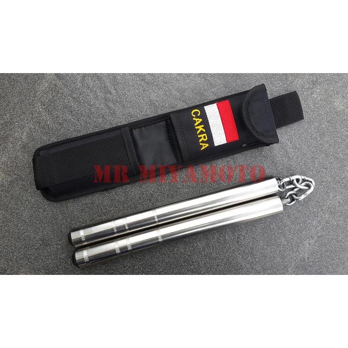 Pilihan- Double Stick Nunchaku Besi Stainless Cakra Kostrad Tni-Ad