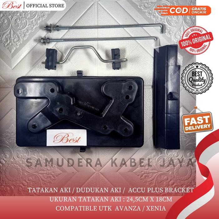 TATAKAN AKI / ACCU + BRACKET MOBIL AVANZA / XENIA