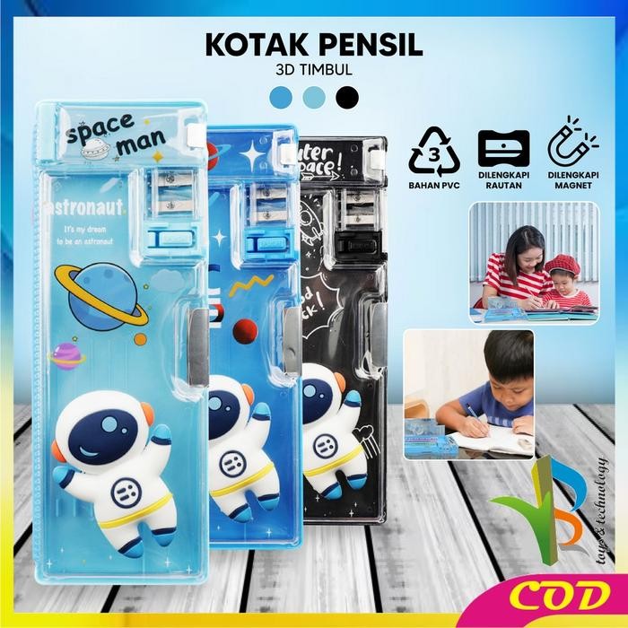

[COD] RB A59 Tempat Pensil Anak 3D Timbul Magnetic Multifungsi Alat Tulis
