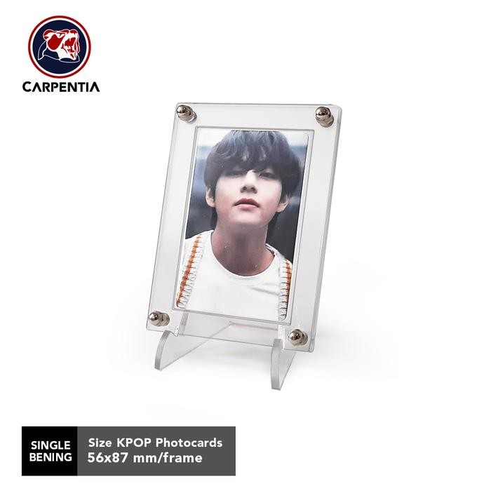 

KPOP Photocard Acrylic Display Frame - Standing Kartu Akrilik - Bening
