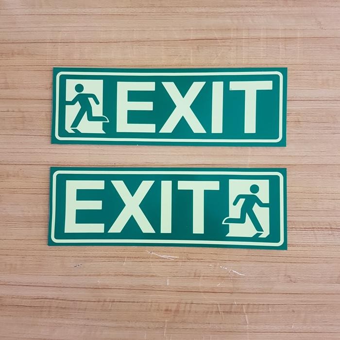 

JUAL ACRYLIC EXIT GLOW IN THE DARK UK 30X10CM